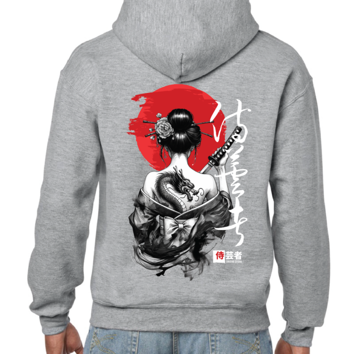 FELPA GEISHA F. SU GRIGIO